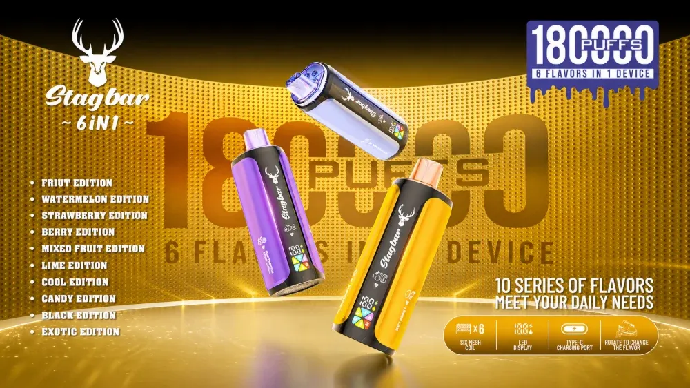 stag bar 6in1 180000 puffs